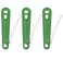 Sandhill Tools 3 Pack Heavy Duty Green Plastic Oxygen Cylinder Wrench with Chain