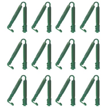 Heavy Duty Plastic Catheter or Leg bags Clamps - Pack of 12