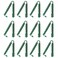 Heavy Duty Plastic Catheter or Leg bags Clamps - Pack of 12