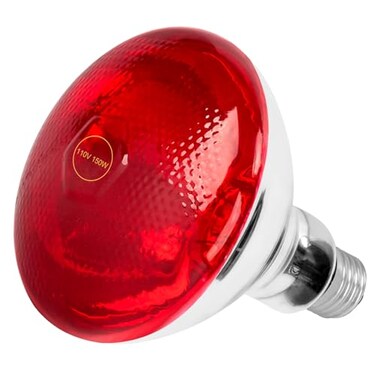 Infrared Bulb Heat Lamp, Red Light Therapy Heat Bulbs, Infrared Light Bulb Suitable for E26/E27 Socket Red Infrared Bulbs for Body/Pet (150, Watts)