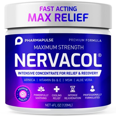 Pharmapulse Neuropathy Nerve Therapy &amp; Relief Cream - Maximum Strength Relief Cream for Foot, Hands, Legs, Toes Includes Alpha Lipoic Acid, Arnica, Vitamin B6, Aloe Vera, MSM - Effective Soothing 4oz