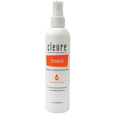 Cleure Alcohol Free Toner for Sensitive Skin - Balancing pH Toner for Face - Paraben, Salicylate, &amp; Fragrance Free (8 oz, Pack of 1)