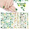 St. Patrick's Day Nail Art Stickers Decals, 3D Self-Adhesive Luck of The Irish Nail Decals Leprechaun Shamrock Nail Sticker for Women Girls Acrylic Nail Decorations 6 Sheets