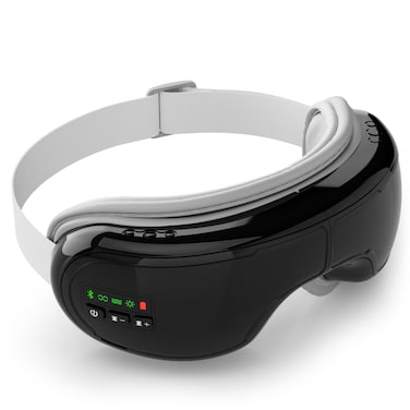 Eye Massager with Heat,FSA/HSA Eligible Eye Mask,Compression Massage,Eye Massager for Migraine Relief,Reduces Dark Circles, Eye Strain &amp; Improve Sleep, Ideal Gift for Men/Women,Black