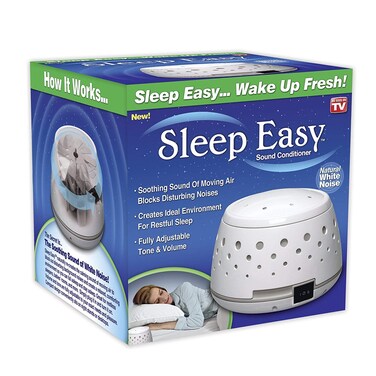 Sleep Easy Sound Conditioner, White Noise Machine Featuring Non Looping Soothing Natural Sound of Flowing Air from a Real Fan (2 Pack)