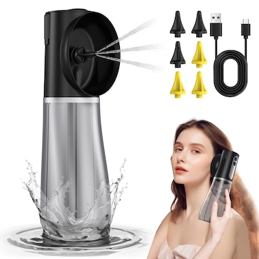 Ear Wax Removal Tool-Ear Cleaner-Ear Cleaning Kit with 4 Pressure Settings, Safe &amp; Effective Electric Triple Jet Stream Ear Cleaner with 6 Reusable Tips USB Rechargeable