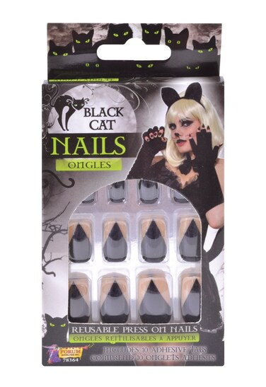 Forum Novelties Black Cat Nails, One Size
