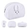 Makeup Bag Plush Bag Kawaii Makeup Bag Cute Cosmetic Bag White/Grey/Brown Makeup Bag Fluffy Makeup Bag Travel Toiletry Bag Cute Plush Rabbit Makeup Bag(White)