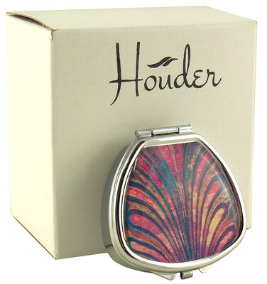 Designer Pill Box by Houder - Decorative Pill Case with Gift Box - Carry Your Meds in Style (Shell)