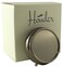 Houder Classy Gray Metal Pill Box Decorative Pill Case with Gift Box - Carry Your Meds in Style (Round)