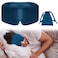 Sleep Mask, Blackout Eye Mask for Sleeping with 3D and Inner Bag for Women &amp; Men, Silk Eye Mask Reusable Cover for Luxury Satin Travel Eye Cover (Peacock Blue)