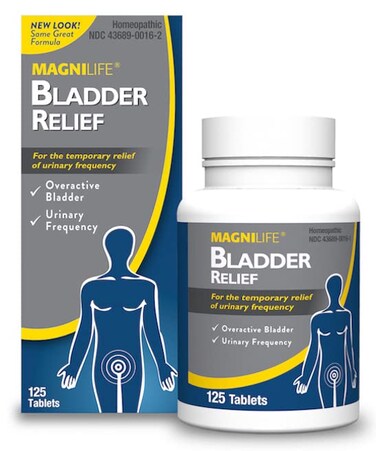 MagniLife Bladder Relief, Fast Acting Relief for Overactive Bladder, Helps Reduce Urination Frequency &amp; Leak Prevention from Coughing, Sneezing &amp; Laughing - 125 Tablets