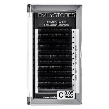 Lash Extensions 0.05mm Thickness C Curl 8mm Length Volume Eyelashes For Eyelash Extensions(0.05,C,8mm)