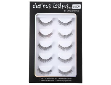 Natural Strip Eyelashes Multipack 5Pairs Per Kits, 01 Monday (02Tuesday)