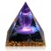 Hopeseed Orgone Pyramid for Positive Energy, Orgonite Amethyst&amp;Obsidian Healing Crystal Pyramids for Reduce Stress Chakra Reiki Healing Meditation Attracts Lucky and Success