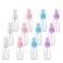 SINIDE Spray Bottles 30 ml/1 oz, 12 Pack Clear Empty Fine Mist Plastic Mini Travel Bottle Set, Portable Refillable Makeup Sprayer Containers for Perfume, Liquids, Aromatherapy, Small Size