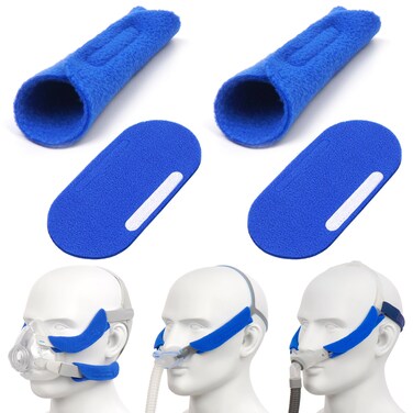 Medihealer CPAP Strap Covers-Headgear Strap Cover Compatible with DW Headgear,Comfort CPAP Pads Strap Covers for Airfit P10 Strap No Irri-tation&amp;No Red Marks.(Pack of 4)