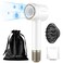 Professional 200 Million Negative Ionic Hair Dryer with Diffuser and Concentrator - Fast Drying, Low Noise, Travel-Friendly (Matte White)