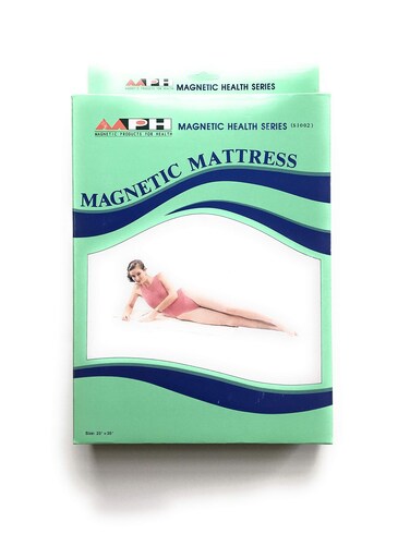 Poly Magnetic Mattress Pad - Quilted Mattress or Mattress Topper for Travel and Pain Relief - Lightweight