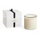 LAFCO New York Luxe 4-Wick Candle, Champagne - 86 oz - 200-Hour Burn Time - Reusable, Hand Blown Glass Vessel - Made in The USA