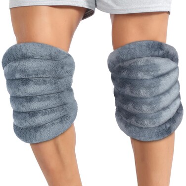 Atsuwell Microwave Heating Pad for Knees, Microwavable Heated Knee Wrap for Elbow, Cramps, Muscle, Joint, Knee Heating Pad Microwavable Warm Compression, 2 Packs