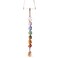 7 Chakra Stones Healing Crystals Hanging Ornament Chakra Tassel Christmas Ornaments Pendulum Good Luck for Home Decoration