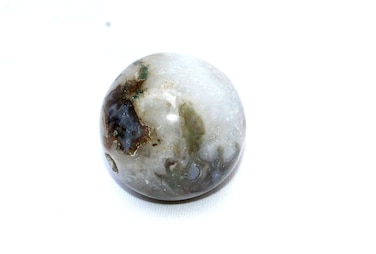 Jet Natural Moss Agate Gemstone Ball Crystal Massage Sphere Meditation Healing Spiritual Divine Gemstone Sphere Meditation Gifts Decoration