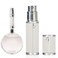 AB00WH Perfume atomiser,Leatherette Refillable Perfume Bottle,Portable and Leak-proof,Bottom Fill,Suitable for Women and Men Travel and Gifts,5ml (White)