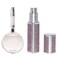 AE00PK Perfume atomiser,Glitter Diamond Style Refillable Perfume Bottle,Portable Leak-proof,Bottom Fill,Suitable for Women and Men Travel and Gifts,5ml (glittery pink)