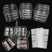 12pcs Press on Nail Storage Box with 60 Pcs Adhesive Double Sided Tape Acrylic Nail Display Box Artificial False Nail Box Organizer Fake Nail Case Transparent Nail Packaging Boxes for Nail Salon