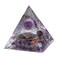 Orgone Pyramid - Positive Energy Source for Meditation, Stress Relief, Wealth Attraction   Crystal Pyramid Orgonite with Protection Crystals   Ideal Energy Generator &amp; Stylish Room Decor