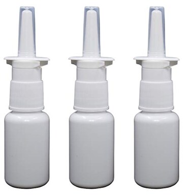 Pharma-Quality Empty Nasal Pump Sprayers, 20ml (2/3rds oz) 3-Pack