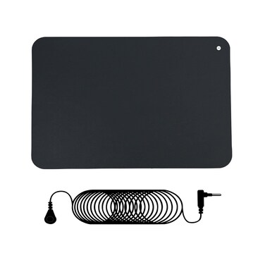 Grounding Mat for Sleep,Healthy Grounding Energy with Grounding Wristband and 15ft Straight Cord, Reduce Inflammation, Improve Sleep and Helps with Anxiety (24x16 Inch)