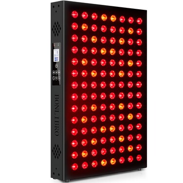 Red Light Therapy Device, Clinical Grade Dual Chip with Near-Infrared Light 850nm 940nm 660nm 630nm High Power Panel for Pain Relief, Body, Face, Skin Health, Improve Sleep, 112 LEDs, 200W