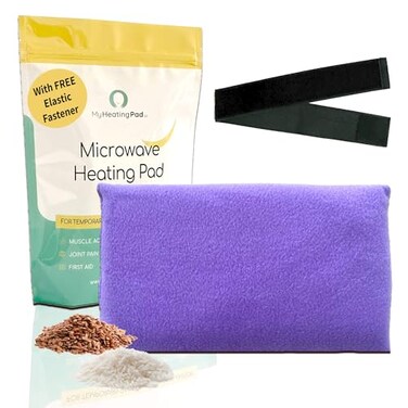 My Heating Pad Microwave Heating Pad - Moist Microwavable Heating Pads for Joints and Muscles Relief - Microwave Hot Pack Heat Pad for Cramps - Chilled or Heated Pad Therapy - Purple Unscented