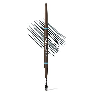 JOAH Dual-Ended Eyebrow Pencil - Brow Down To Me Ultra-FIne Tip Precision Brow Pencil with Built-In Spoolie Brush for Flawless Brows, Smudge-Proof, Water-Resistant, Black Brown