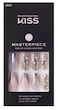 KISS Masterpiece One-Of-A-Kind Luxe Mani Premium Special Effects Design Coffin Shape Glossy Iridescent Glue-On Long Length Nails with Faux Jewels MP01 Love It