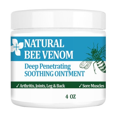 Natural Bee Venom Joint &amp; Muscle &amp; Bone Release Oniment - Easy To Apply - Homeopathic Remedy - Fast Acting Soothing Effective Release for Back, Neck, Hand, Foot, Knee, Muscle, Shoulder, Hip, Nerve