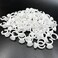 Pigment Rings - 100pcs2 Slot Lash Glue Holder Pallet, Disposable Plastic Nail Art Tattoo Pigment Ink Cups Caps Holders Glue Holder Eyelash Extension Rings Ring Holders Palette(Small Separated)