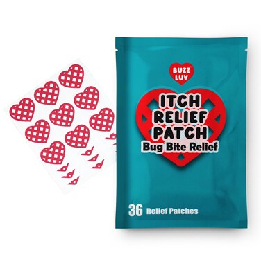 Fabric Heart Bug Bite Relief Patches