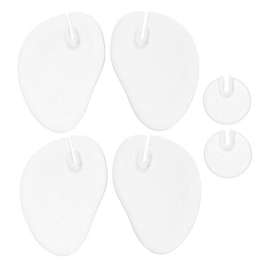 Forefoot Half Insoles Guard Transparent Flip-Flops Cushions Self-Adhesion Shoe Insoles for Foot 3Pairs