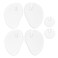 Forefoot Half Insoles Guard Transparent Flip-Flops Cushions Self-Adhesion Shoe Insoles for Foot 3Pairs