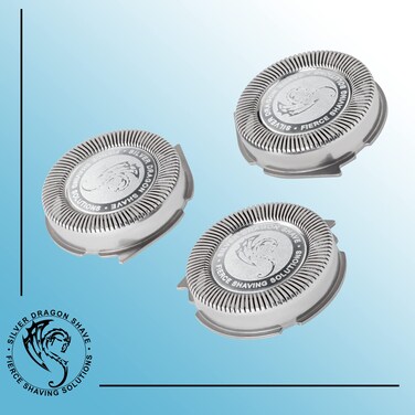 SH30 Norelco Replacement Heads - SH30/52 Shaving Blades Compatible with Philips Norelco Series 1000, 2000, 3000 and S738 Click and Style Electric Shavers, Pack of 3