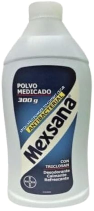 Mexsana Talco Desodorante para pies por 300g, Ayuda a Refrescar y Absorber Sudor -Mexsana Foot Powder - Traditional Relief for Feet, 10.58 oz, Sweat Absorption