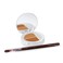 Sheer Cover Studio Conceal &amp; Brighten Concealer- Highlight Trio Tan/Dark Shade Two-Toned Concealers Shimmering Highlighter Tan/Dark Shade with Concealer Brush