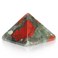 Rainbow Fluorite 1.6" Orgone Pyramid for Positive Energy Orgonite Pyramid for Success Healing Crystal Pyramid - Reiki, Chakra, Anti-stress Handmade Spiritual Gift