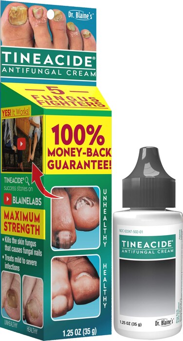 Dr. Blaine's Tineacide Antifungal Cream, 1.25 Ounce (Pack of 3)