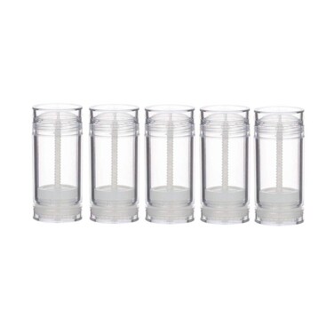 1 Oz(30ml) Twist-up Deodorant Containers,5 Pcs Clear Empty Deodorant Bottles Lip Balm Tubes Fot DIY Travel
