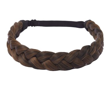 TOECWEGR Braid headband 3 Strands Synthetic Braided Hair Headbands Stretch Plaited Hair Headbands Hairpiece Fashion Girl Costume Hair Accessories