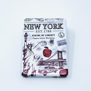 Girls &amp; Women Fashion Elegant New York Souvenir Rectangle Travel Mirror Hand Mirror Cosmetic Makeup Compact Mirror (JMR-270804H)